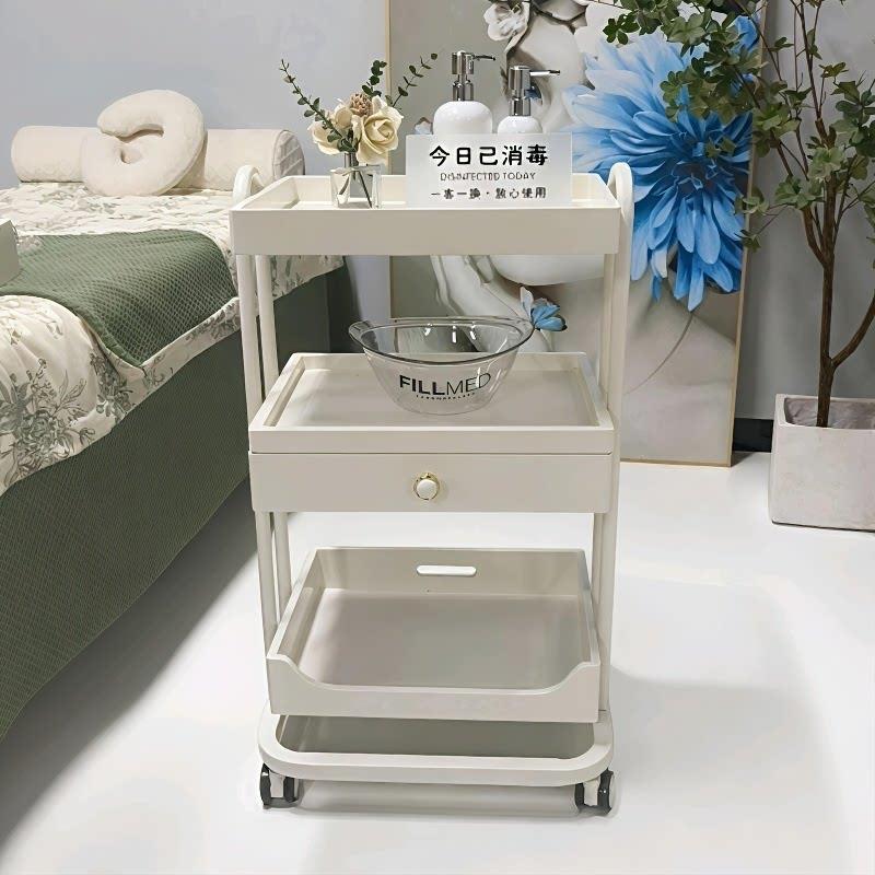 美容车美容院专用工具车美甲纹绣皮肤管理小推车移动置物架