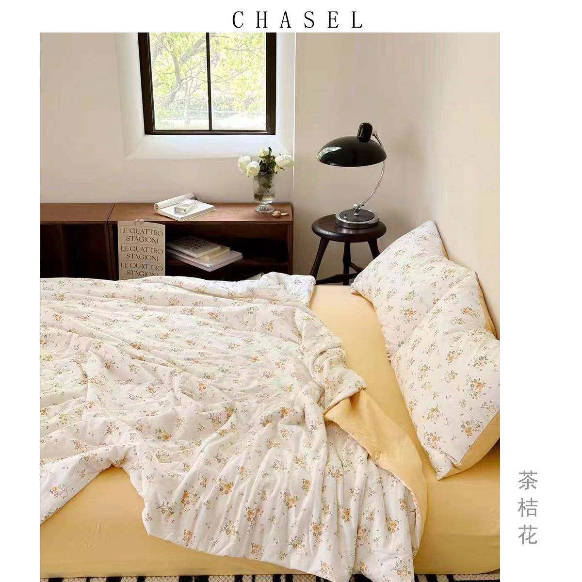 a类母婴级夏凉被针织棉夏被机洗儿童被学生宿舍纯棉薄被子~