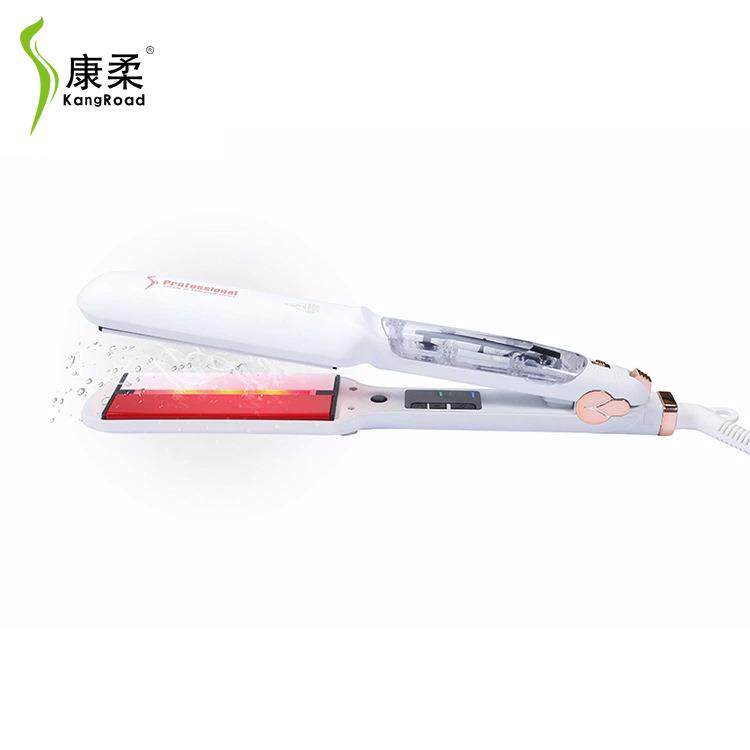 电商热销蒸汽红外线直发器2 英寸宽夹板头发护理家用电器