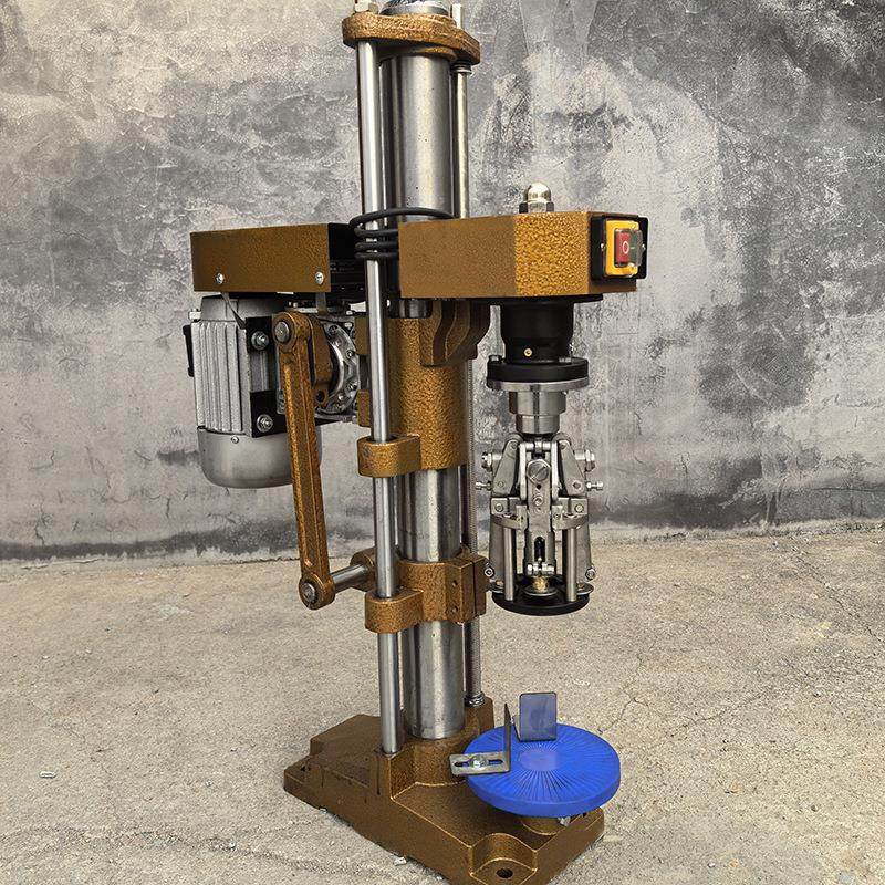 半自动铝盖封口机口服液果汁饮料红酒白酒料酒玻璃瓶封口机旋盖机