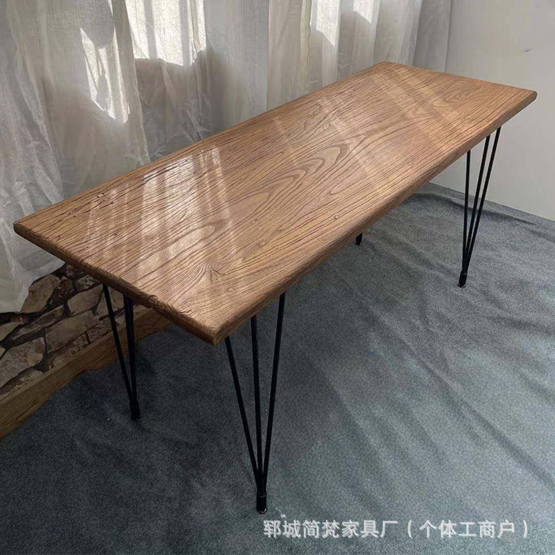 现代简约实木桌子办公大板桌金属腿电脑台式长条桌老榆木茶台茶几,鲜花速递/花卉仿真/绿植园艺,割草机/草坪机,淘宝优惠券,粉丝福利购,淘宝优惠卷