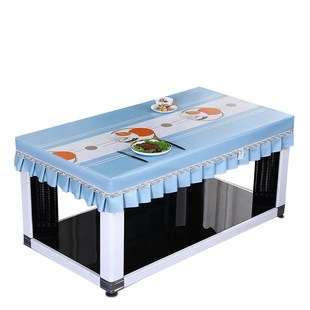 新款 餐桌皮套罩防水皮罩防水防油免洗烤火桌子罩套电炉罩套烤火桌