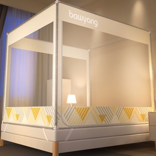 防摔蚊帐家用2025年蒙古包新款 2024防止掉床 卧室婴儿童抗菌免安装