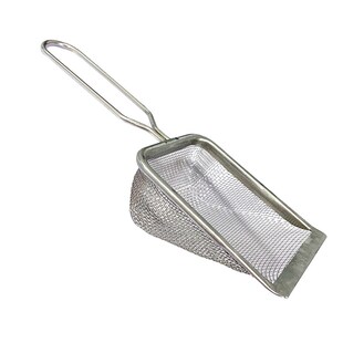 爬宠饲养箱清洁铲迷你小号不锈钢漏沙铲爬虫钙沙守宫蜥蜴粪便清理