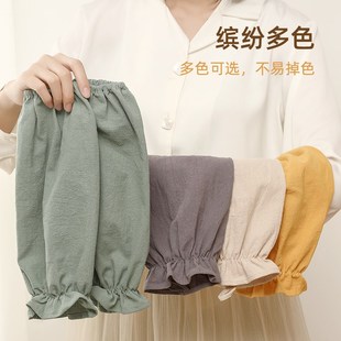 上班家务羽绒服耐脏简约套袖 花边防脏防污学生护袖 套女2023新款 袖