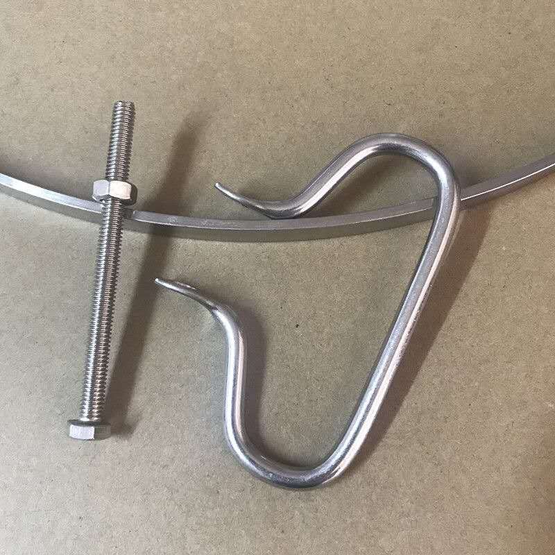 不锈钢圈手提菜板铁箍圆形砧板包边钢箍加厚卡箍提手