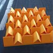 声学扩散吸音板二次余数消除回声增加漫反射环保阻燃聚酯纤维材质