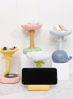 进门客厅鞋柜摆件玄关摆件入户钥匙收纳摆件桌面收纳盒家居装饰品