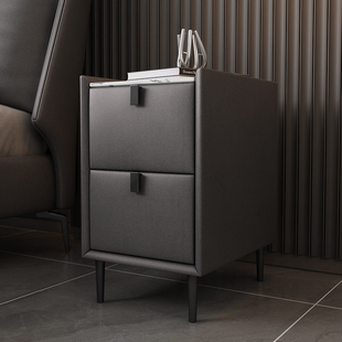 法莎蒂迷你岩板床头柜超窄小型30cm简约卧室边柜(单拍不发货)