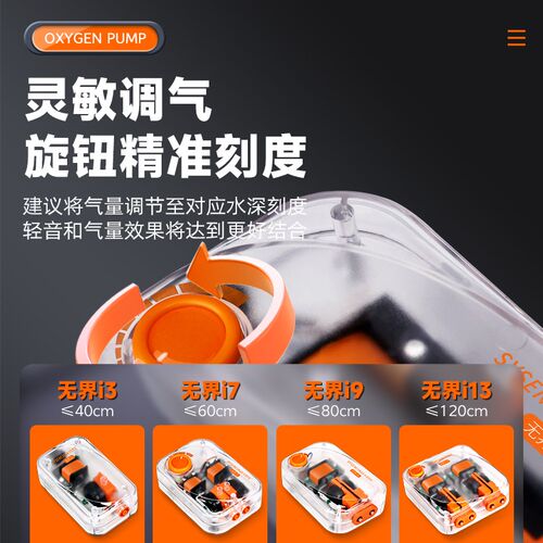 鱼缸氧气泵增氧机家用小型增氧泵养鱼打氧泵透明机械增氧气泵造浪