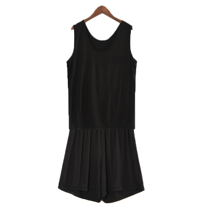 加肥胖mm加大码超大号纯棉背心短裤夏季女宽松睡衣家居套装250斤