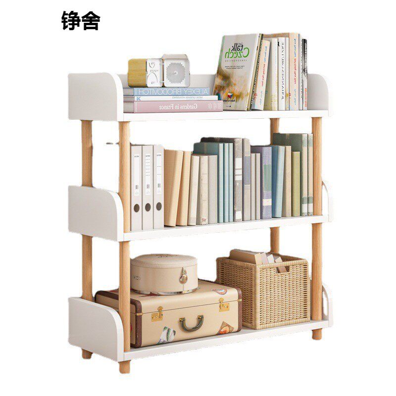 置物架落地多层收纳架子简易书架铁艺客厅储物架展示货架家用书柜