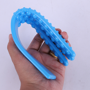 家用经络拍打拍痧板器健身棒按摩养生软胶手掌健康排沙板拍子捶背