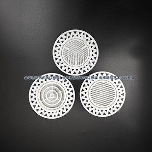 包邮 预埋新风口圆形无边框室内可调新风系统嵌入式 超薄排风通风口