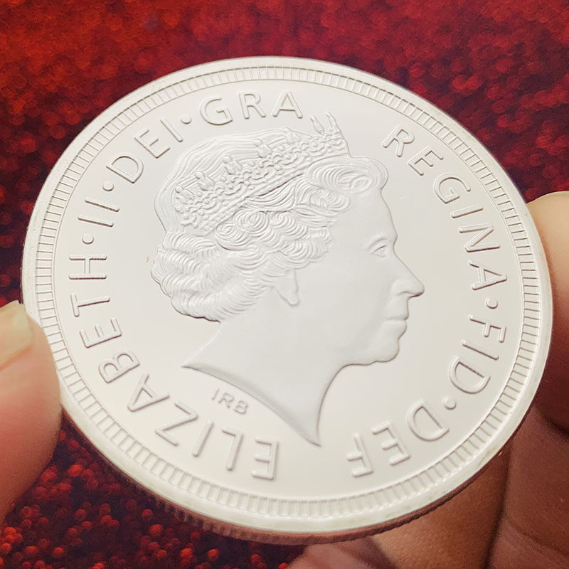 澳大利亚十二生肖虎年动物镀银彩绘纪念章 本命年贺岁虎币纪念币