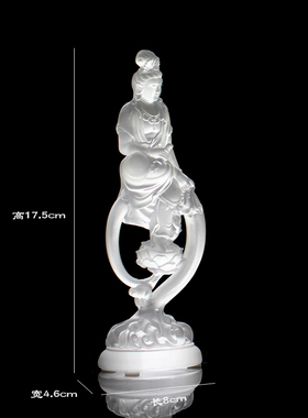 琉璃佛像自在观音观音菩萨观自在菩萨供奉办公室高档摆件