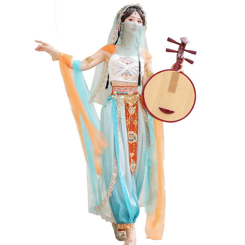 慕夏【在逃公举】敦煌异域风情汉服女舞蹈汉元素天竺公主西域神女
