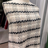 国外进口鼎佘浅灰色粗花呢面料 现货一米起售 巴洛克 秋冬布料