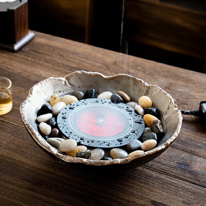 围炉煮茶电陶炉家用室内电陶煮茶器煮茶炉玻璃茶壶烤茶炉装插电