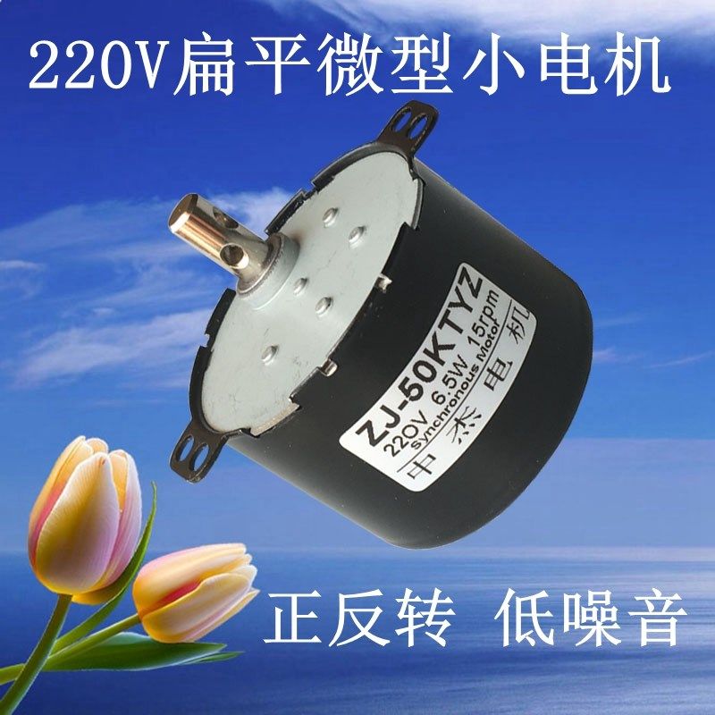 50KTYZ交流同步微型减速电机220V低速正反转可逆慢速静音旋转马达