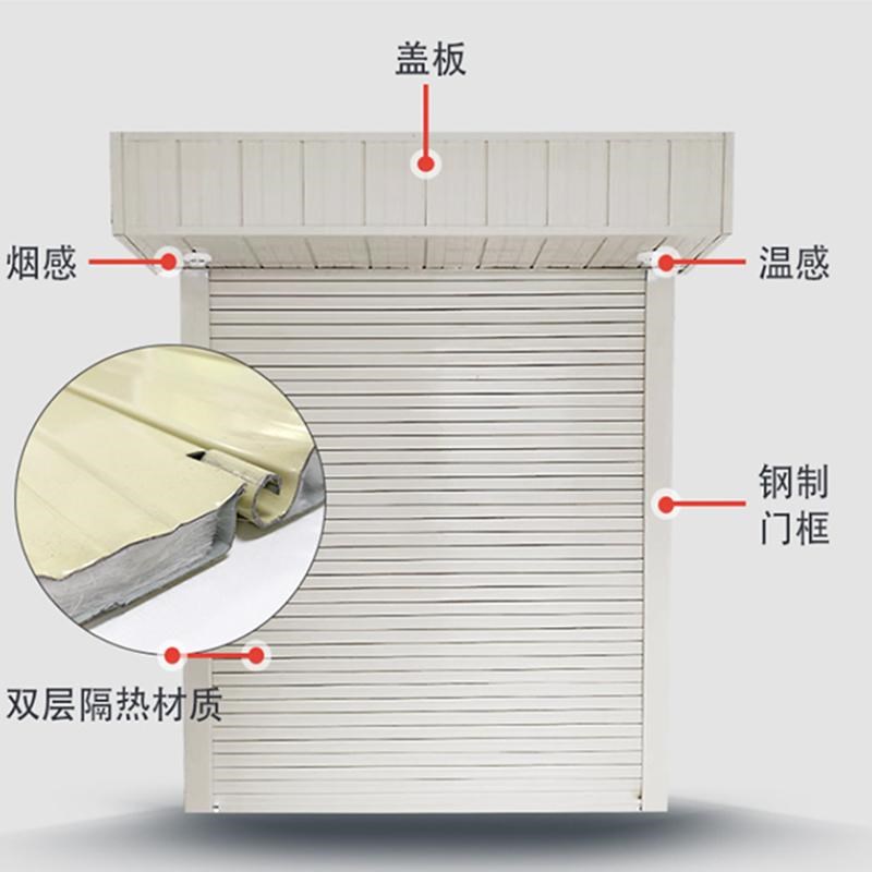 钢制防火卷帘门工厂车间钢制复合甲级防火防爆电动卷闸门厂家定制