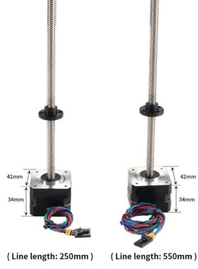 Prusa MK3/MK3S+3D打印机配件X/Y/E轴双Z轴42丝杆步进电机套件