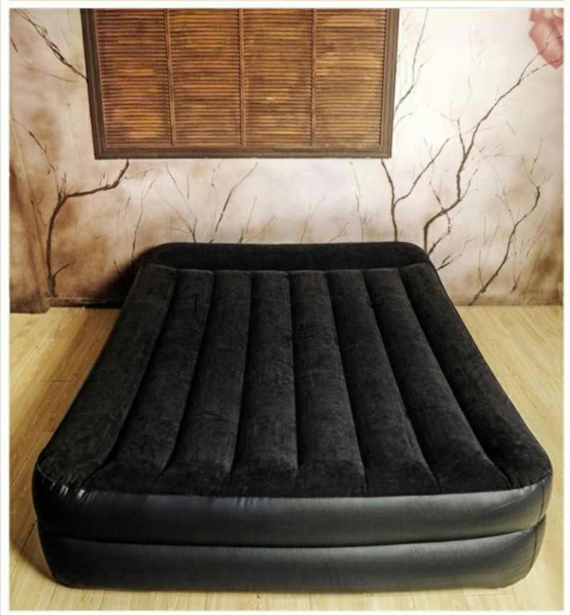 INTEX卧室内置电泵人加高充气床垫单人加厚气垫床折叠旅行床铺