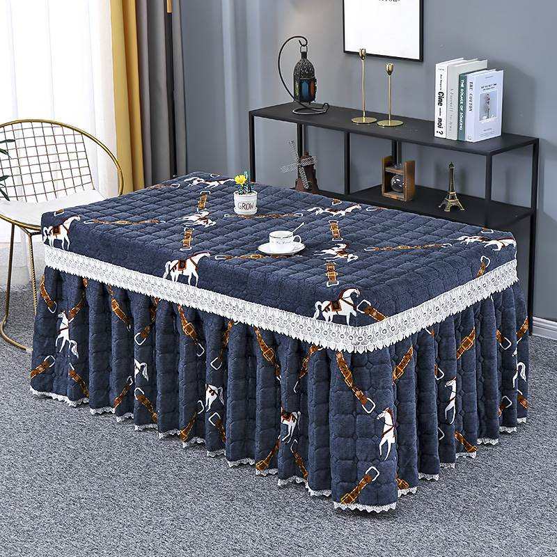 加厚烤火罩电暖炉罩桌布新款长方形取暖电炉茶几罩烤火被烤火架罩