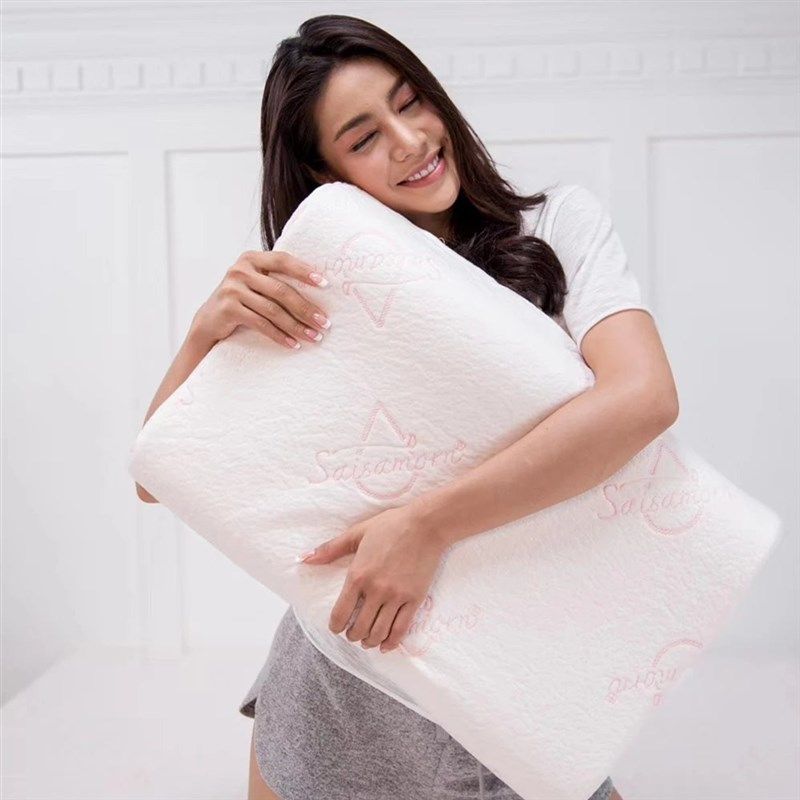 赛莎梦 泰国无颗粒按摩 高低乳胶枕头(颈椎枕