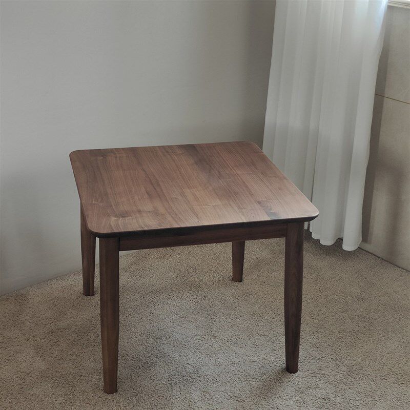 北美黑胡桃纯实木儿童学习桌小学生书桌小方桌家用宝宝饭桌玩具桌