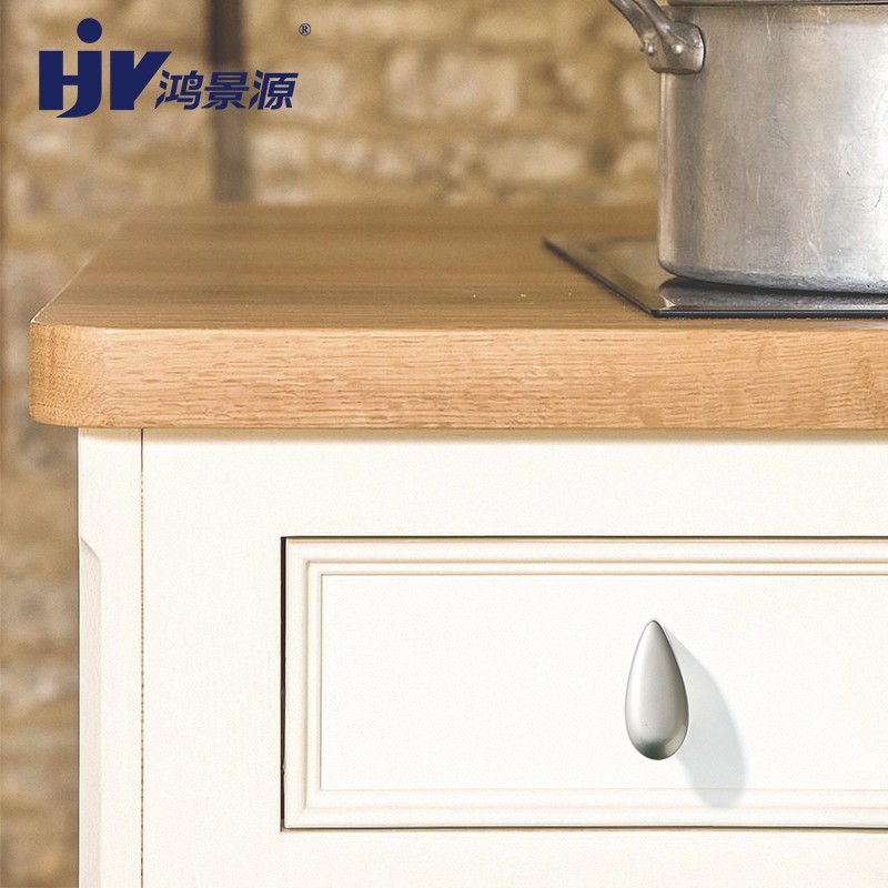 锌合金镀铬亮银色衣柜门拉手橱柜斗柜圆形单孔把全屋定制家具五金