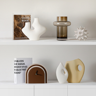 客厅餐柜摆件组合软装高级感电视柜装饰品侘寂风桌面艺术摆设品