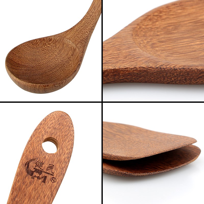 健民鸡翅木锅铲木铲子装炒菜不粘锅长柄汤勺子实木无漆无蜡