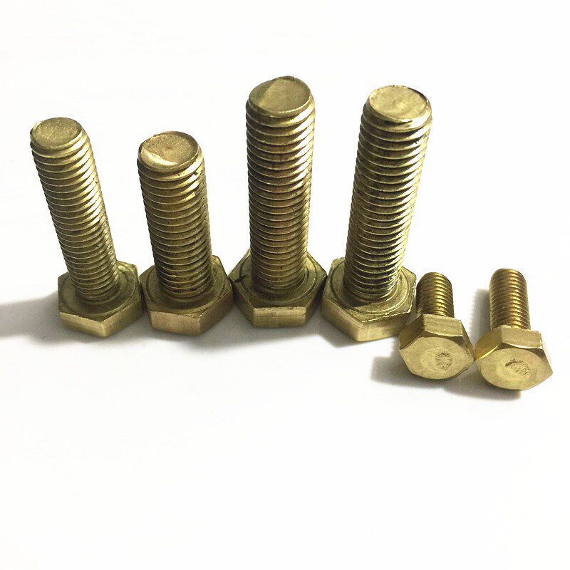 H62材质 黄铜 外六角螺栓 螺丝 螺钉m4 M5 M6 M8 M10 M12 M14 M16