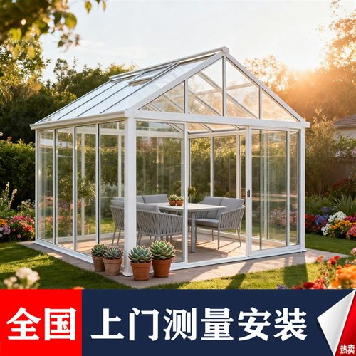 定制阳光房铝合金封阳台隔热玻璃房别墅露台花园休闲房设计安装
