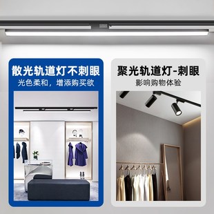 长条轨道灯led服装 散光轨道灯照明专用轨道补光灯 商用导轨式