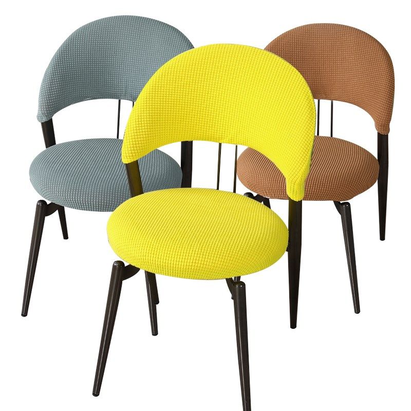 圆凳弧形意式小凳子罩通用加厚针织弹力绒咖啡凳子防脏套