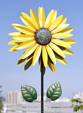 美式乡村旋转铁艺风车幼儿园大号摆件别墅户外庭院花园插件装饰品