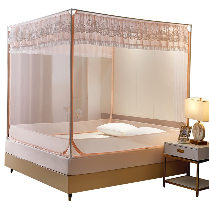 2024新款蚊帐家用三开门1.35x1.9m儿童防摔1.5x1.9m卧室2x2x2.2米