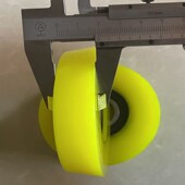 外圆抛光机配件 斜面聚氨酯材质指向轮被动轮 滑轮