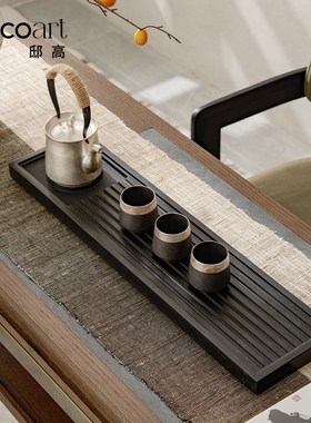 邸高 新中式茶馆软装设计 茶室氛围布置高级感高端茶具装饰品摆件