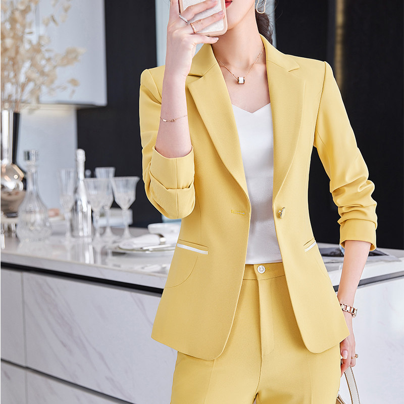 短款小个子西装外套女早春2022新款时尚气质休闲网红西服职业套装