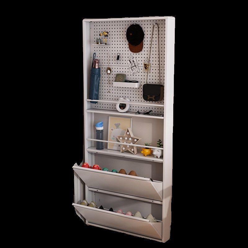 衣帽架家用门口鞋柜超薄款极窄翻斗门后置物架洞洞板小户型挂衣架,住宅家具,衣帽架,淘宝优惠券,粉丝福利购,淘宝优惠卷