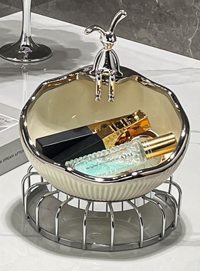 轻奢入户门口鞋柜钥匙置物架玄关装饰品摆件客厅家居新居礼品