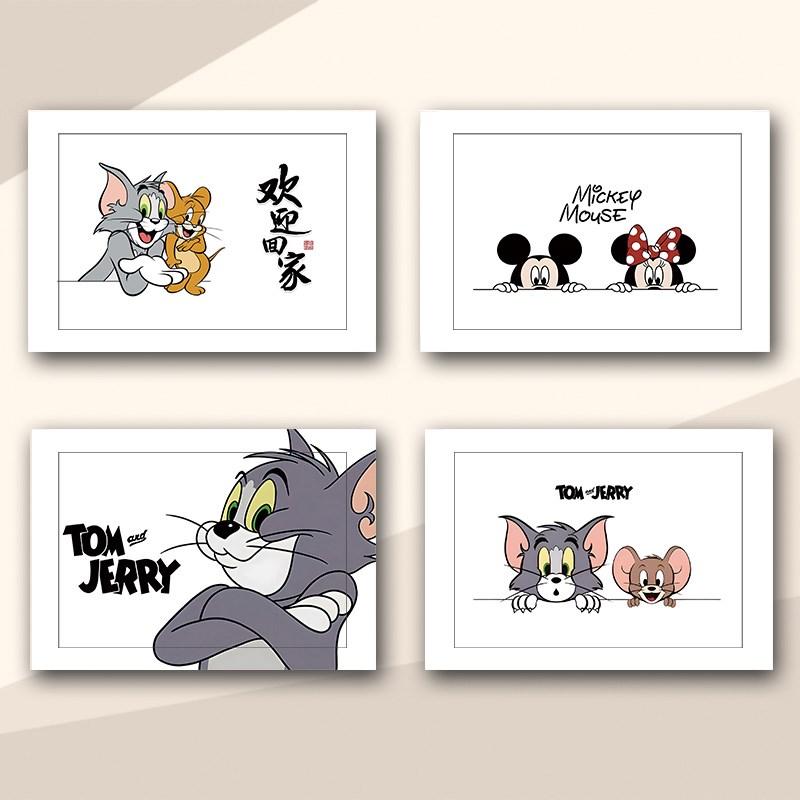 猫和老鼠电表箱贴纸贴画家用电表盒遮丑信息盒多媒体贴纸瓷砖贴纸