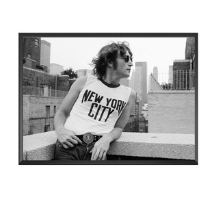 装饰画有框挂画墙壁设计海报音乐摇滚披头士乐队约翰列侬