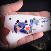 陶笛12孔高音C调初学入门迷你小瓷笛小乐器AC调名族吹奏乐器yueqi