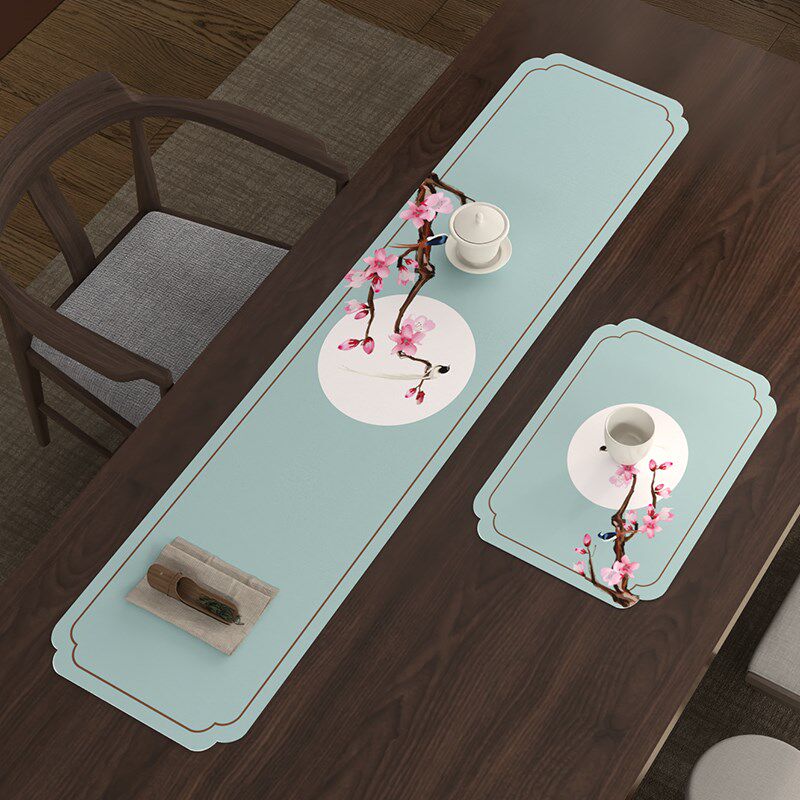 百搭茶席吸水硅藻泥国风餐垫杯垫茶台垫布茶桌商务尺寸桌旗垫国潮,居家布艺,桌旗,淘宝优惠券,粉丝福利购,淘宝优惠卷