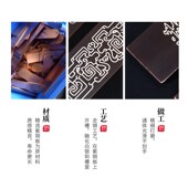 古典高档中国龙书签镶银复古礼品银错紫铜走银精美文艺礼盒包装