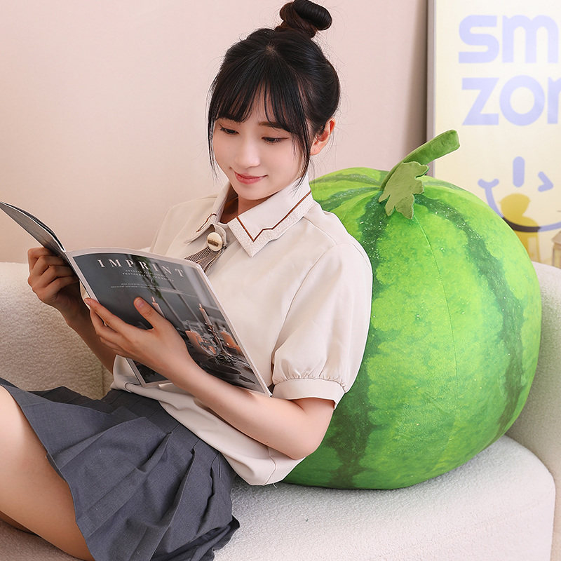 卡通西瓜抱枕被子折叠两用二合一汽车用2022新款空调夏季夏凉小被